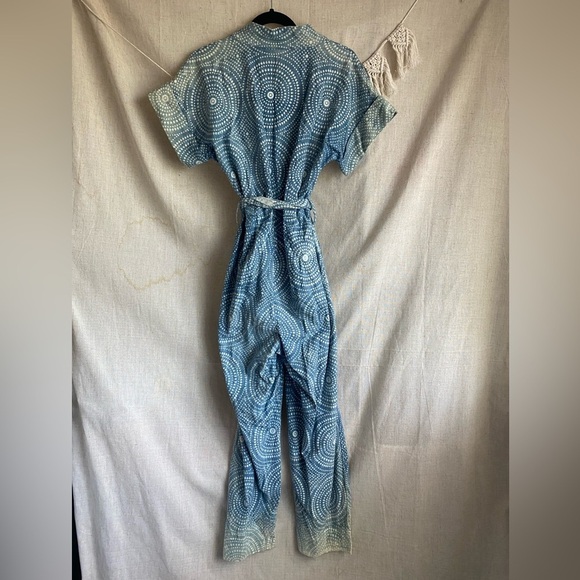 Cleobella Tominga Indigo Blue Jumpsuit Size Small - Picture 8 of 15